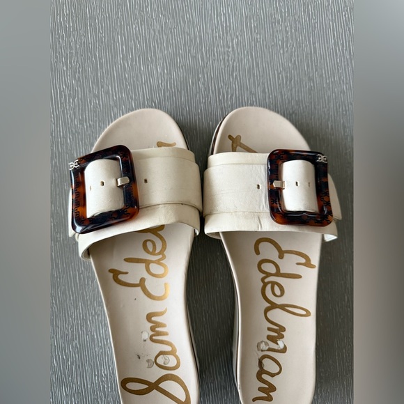 Sam Edelman Ariane Slide Sandals- cream - Picture 3 of 9